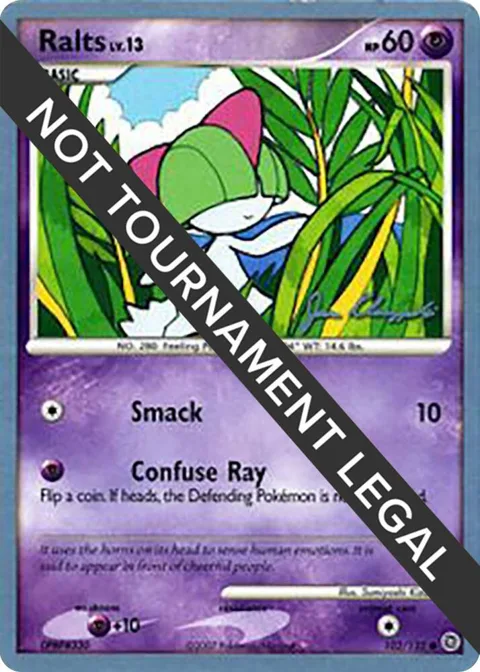 Ralts 102 - 2008 Jason Klaczynski #102/132 Pokémon card from World Championship Decks