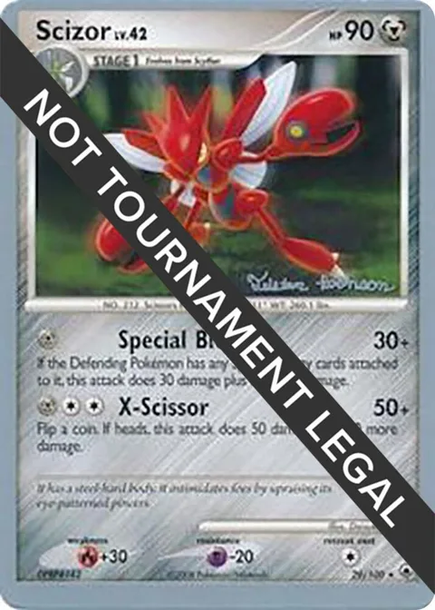 Scizor - 2008 Tristan Robinson #29/100 Pokémon card from World Championship Decks