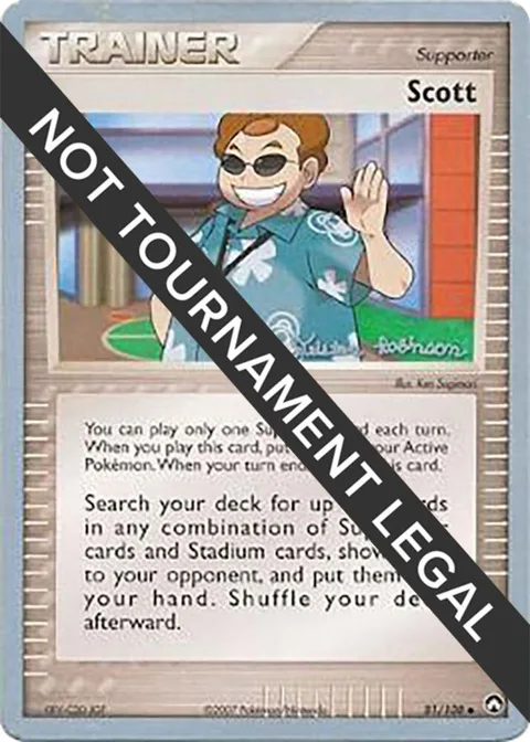 Scott - 2008 Tristan Robinson #81/108 Pokémon card from World Championship Decks