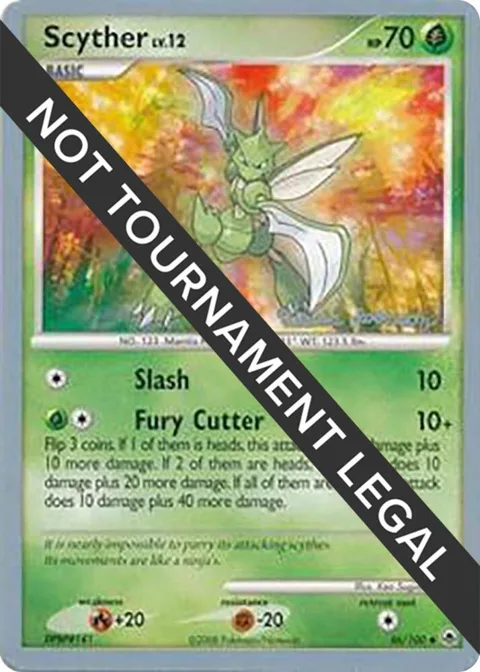 Scyther - 2008 Tristan Robinson #46/100 Pokémon card from World Championship Decks