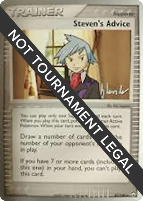 Steven's Advice - 2008 Dylan Lefavour #83/108 Pokémon card from World Championship Decks