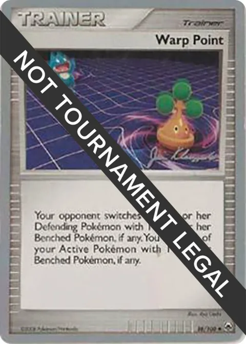 Warp Point - 2008 Jason Klaczynski #88/100 Pokémon card from World Championship Decks