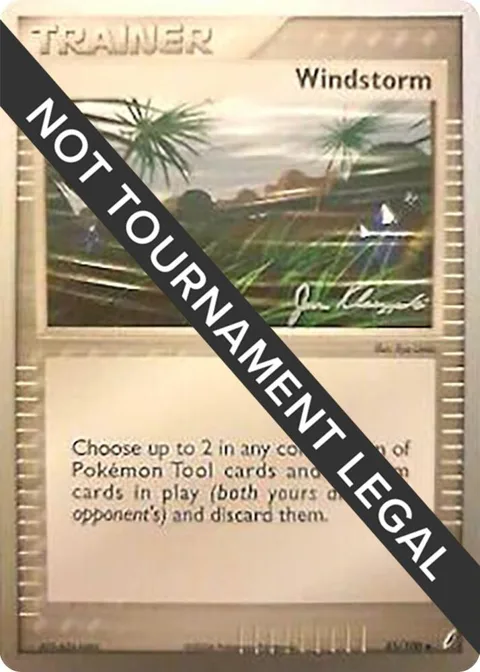 Windstorm - 2008 Jason Klaczynski #85/100 Pokémon card from World Championship Decks