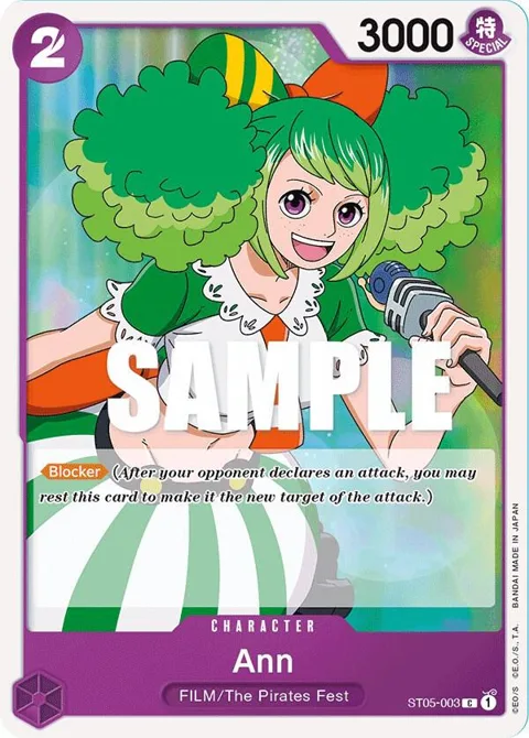 Ann ST05-003 One Piece card from Starter Deck 5: Film Edition