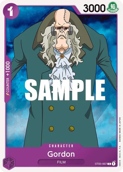 Gordon ST05-007 One Piece card from Starter Deck 5: Film Edition