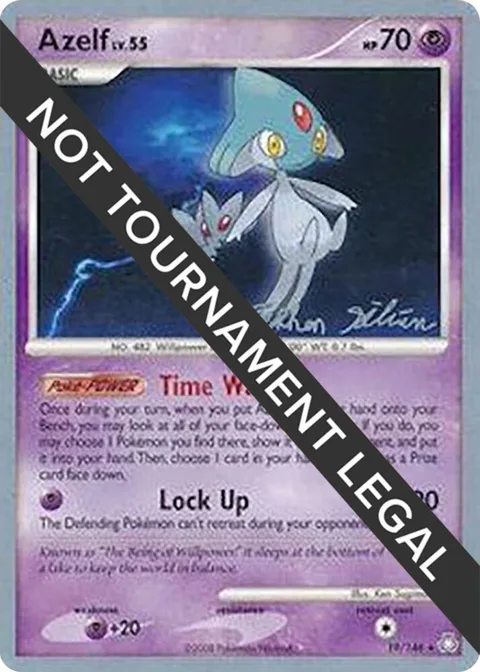 Azelf - 2009 Stephen Silvestro #19/146 Pokémon card from World Championship Decks