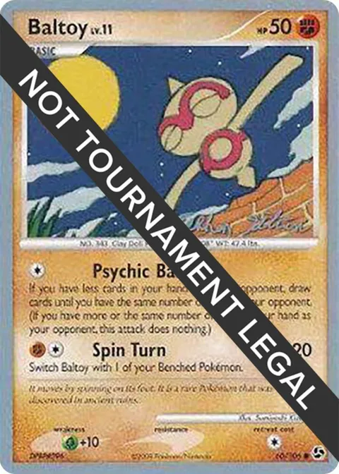 Baltoy - 2009 Stephen Silvestro #60/106 Pokémon card from World Championship Decks