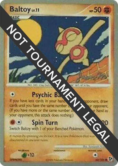 Baltoy - 2009 Jason Martinez #60/106 Pokémon card from World Championship Decks
