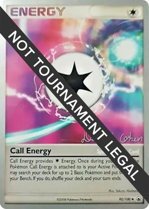 Call Energy - 2009 David Cohen #92/100 Pokémon card from World Championship Decks