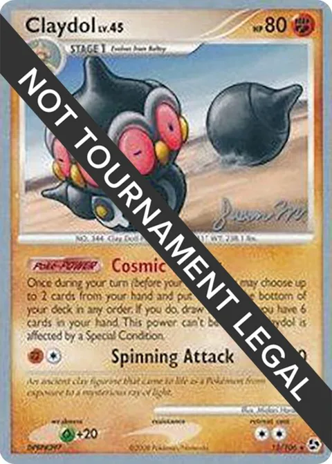 Claydol - 2009 Jason Martinez #15/106 Pokémon card from World Championship Decks