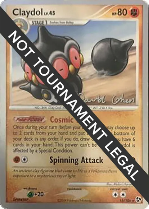 Claydol - 2009 David Cohen #15/106 Pokémon card from World Championship Decks