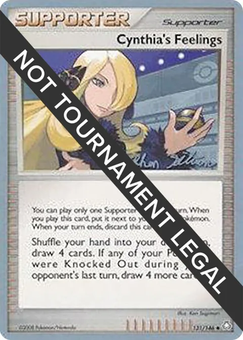 Cynthia's Feelings - 2009 Stephen Silvestro #131/146 Pokémon card from World Championship Decks