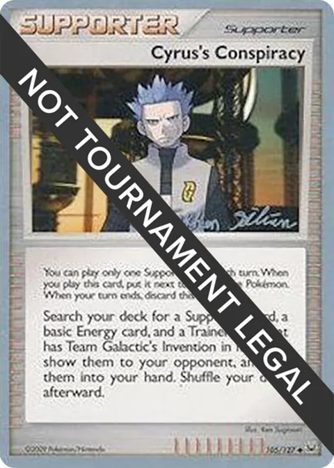 Cyrus's Conspiracy - 2009 Stephen Silvestro #105/127 Pokémon card from World Championship Decks
