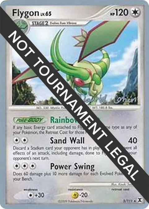 Flygon - 2009 David Cohen #5/111 Pokémon card from World Championship Decks