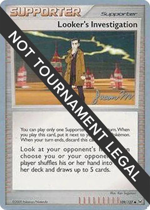 Looker's Investigation - 2009 Jason Martinez #109/127 Pokémon card from World Championship Decks