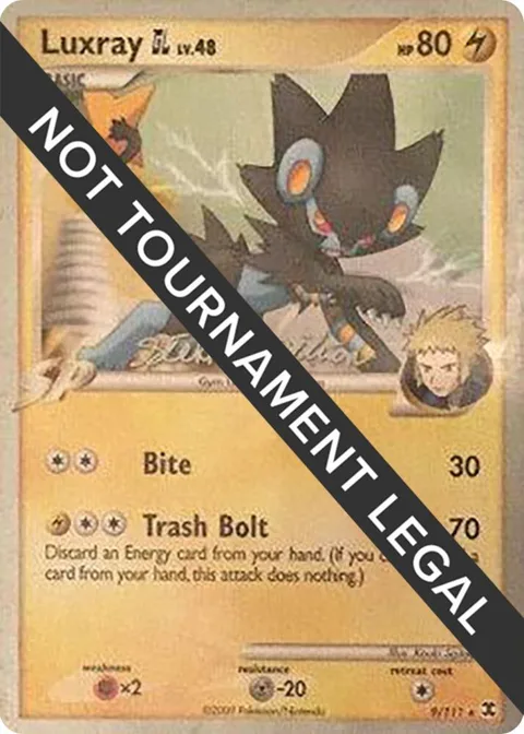 Luxray GL - 2009 Stephen Silvestro #9/111 Pokémon card from World Championship Decks