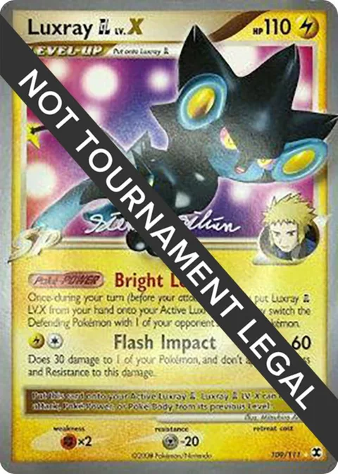 Luxray GL LV.X - 2009 Stephen Silvestro #109/111 Pokémon card from World Championship Decks