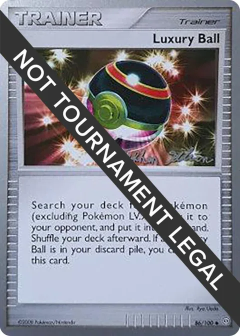 Luxury Ball - 2009 Stephen Silvestro #86/100 Pokémon card from World Championship Decks