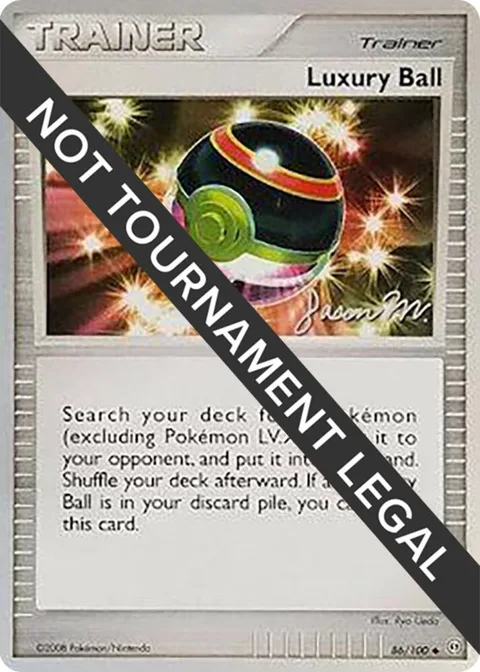 Luxury Ball - 2009 Jason Martinez #86/100 Pokémon card from World Championship Decks