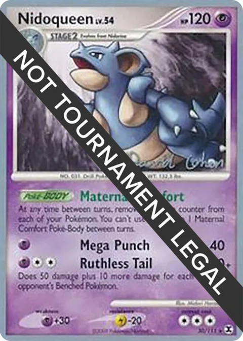 Nidoqueen - 2009 David Cohen #30/111 Pokémon card from World Championship Decks