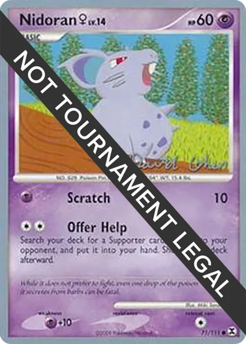 Nidoran F - 2009 David Cohen #71/111 Pokémon card from World Championship Decks