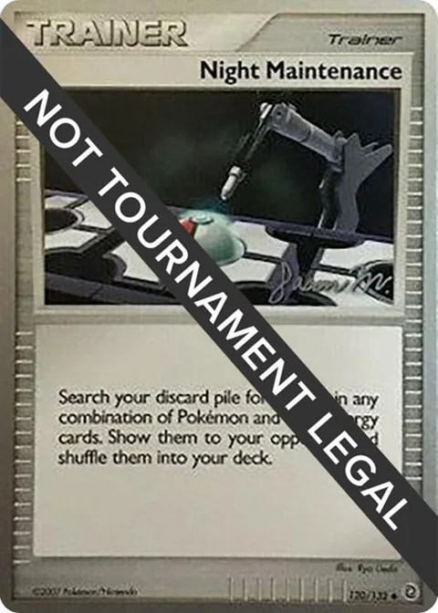 Night Maintenance - 2009 Jason Martinez #120/132 Pokémon card from World Championship Decks