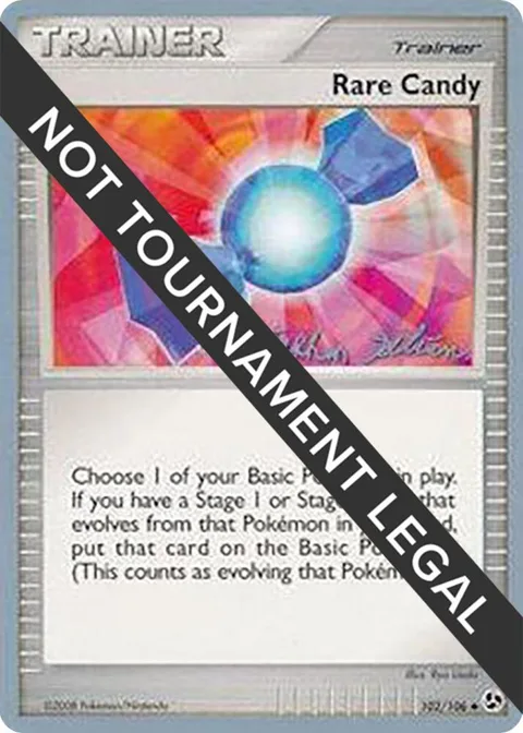Rare Candy - 2009 Stephen Silvestro #102/106 Pokémon card from World Championship Decks