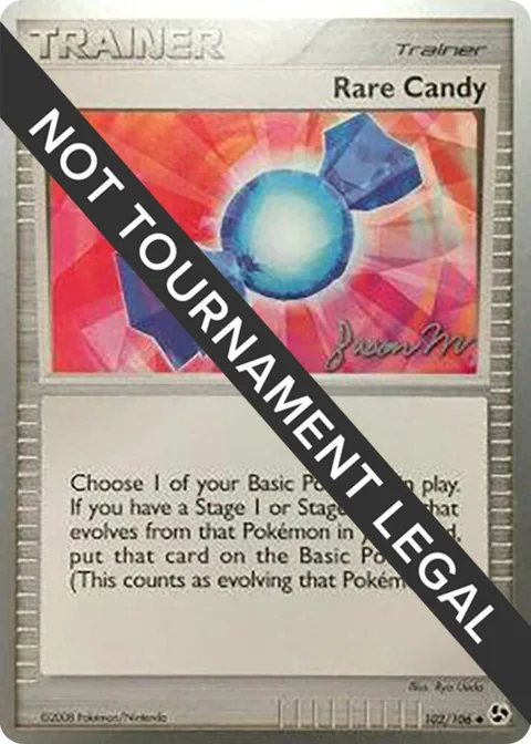 Rare Candy - 2009 Jason Martinez #102/105 Pokémon card from World Championship Decks
