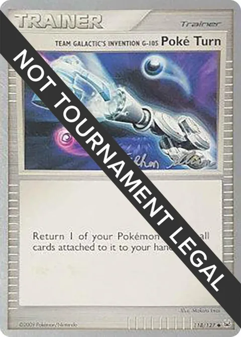 Team Galactic's Invention G-105 Poke Turn - 2009 Stephen Silvestro #118/127 Pokémon card from World Championship Decks