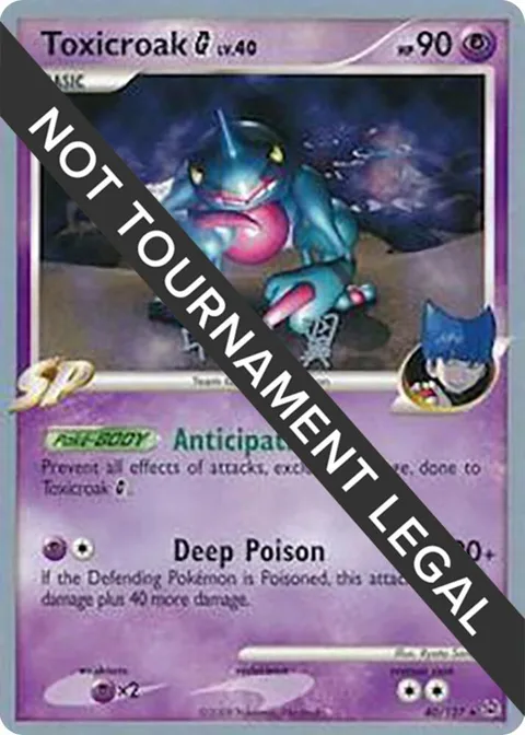 Toxicroak G 40 - 2009 Tsubasa Nakamura #40/127 Pokémon card from World Championship Decks