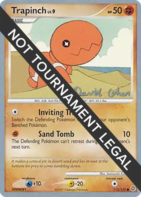 Trapinch - 2009 David Cohen #115/132 Pokémon card from World Championship Decks