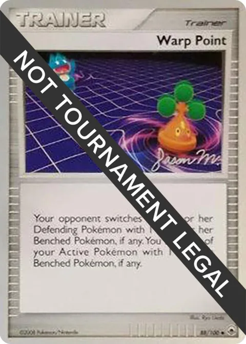 Warp Point - 2009 Jason Martinez #88/100 Pokémon card from World Championship Decks