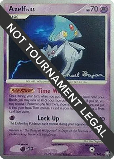 Azelf 19 - 2010 Mychael Bryan #19/146 Pokémon card from World Championship Decks