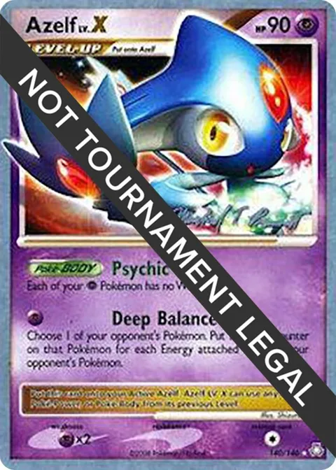 Azelf LV.X - 2010 Michael Pramawat #140/146 Pokémon card from World Championship Decks