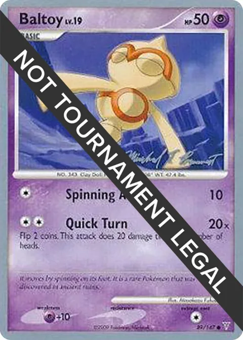 Baltoy - 2010 Michael Pramawat #89/147 Pokémon card from World Championship Decks