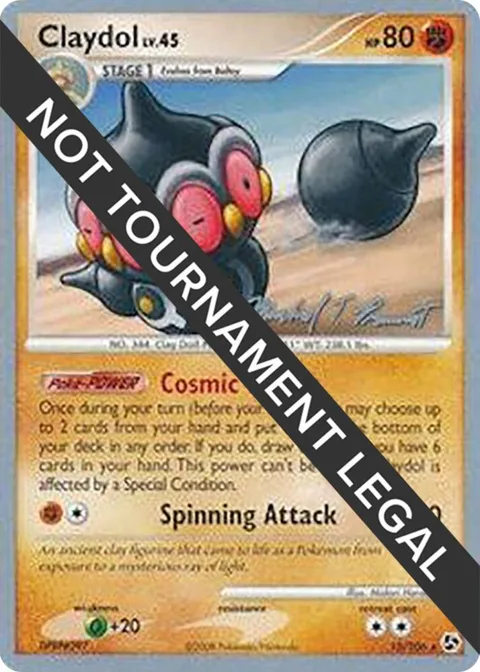 Claydol - 2010 Michael Pramawat #15/106 Pokémon card from World Championship Decks