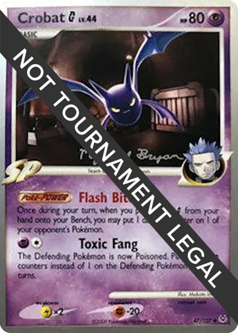 Crobat G - 2010 Mychael Bryan #47/127 Pokémon card from World Championship Decks