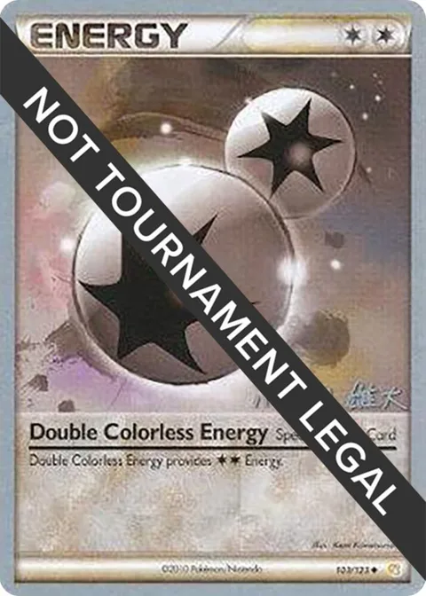 Double Colorless Energy - 2010 Yuta Komatsuda #103/123 Pokémon card from World Championship Decks