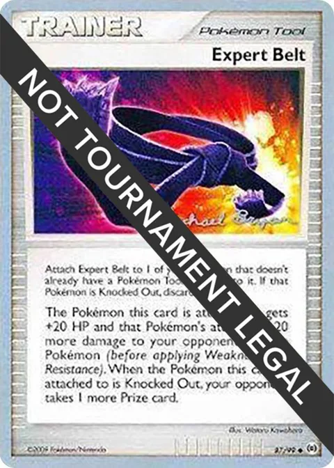 Expert Belt - 2010 Mychael Bryan #87/99 Pokémon card from World Championship Decks