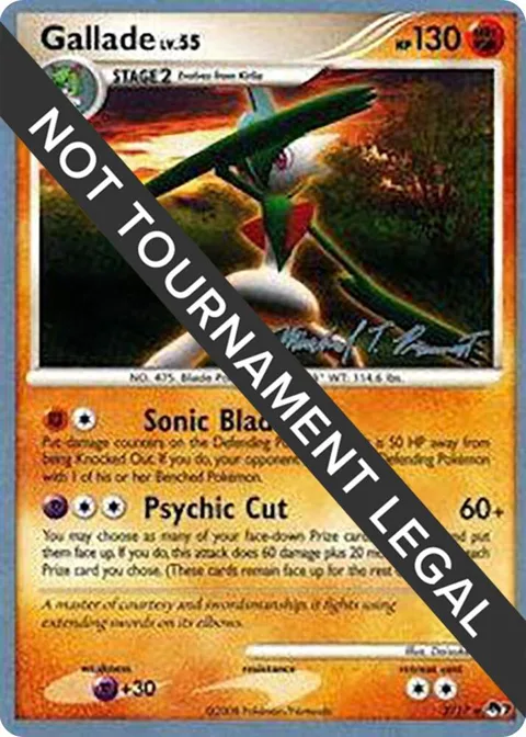 Gallade - 2010 Michael Pramawat #2/17 Pokémon card from World Championship Decks