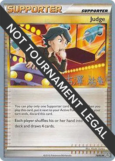 Judge - 2010 Yuka Furusawa #78/95 Pokémon card from World Championship Decks
