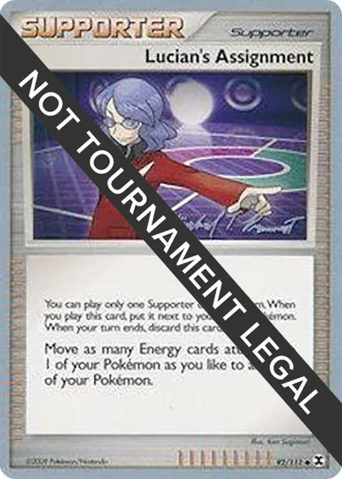 Lucian's Assignment - 2010 Michael Pramawat #92/111 Pokémon card from World Championship Decks