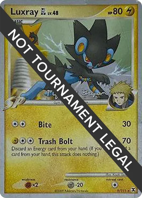Luxray GL - 2010 Mychael Bryan #9/111 Pokémon card from World Championship Decks