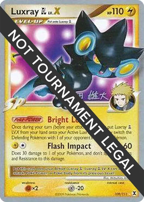 Luxray GL LV.X - 2010 Yuta Komatsuda #109/111 Pokémon card from World Championship Decks