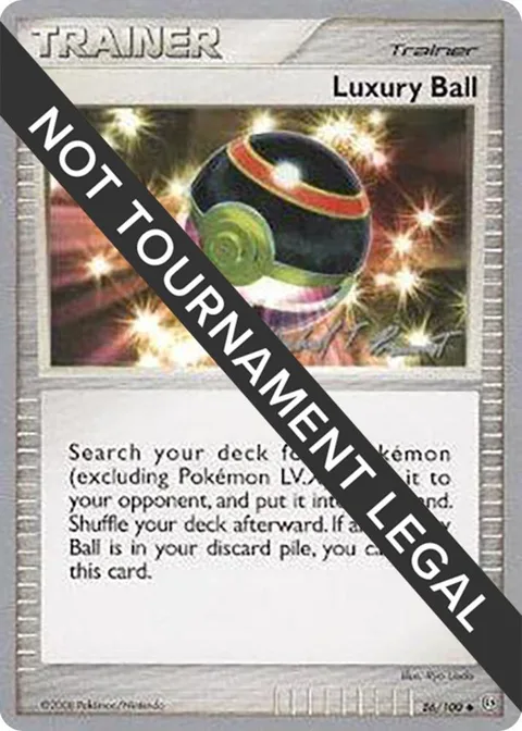 Luxury Ball - 2010 Michael Pramawat #86/100 Pokémon card from World Championship Decks