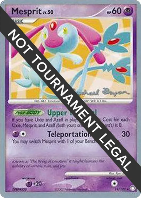 Mesprit - 2010 Mychael Bryan #14/123 Pokémon card from World Championship Decks