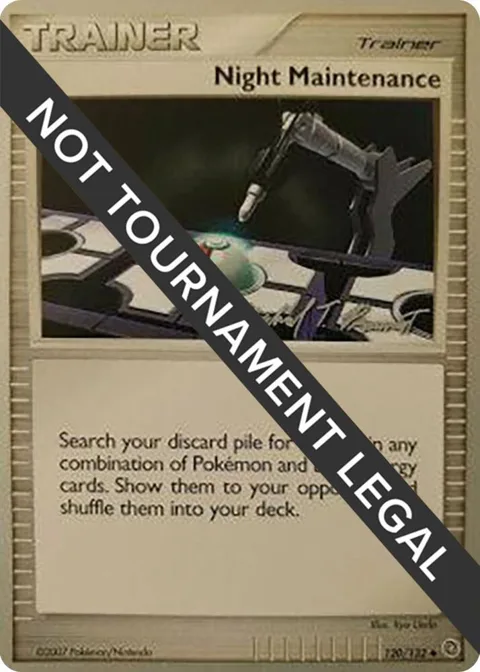 Night Maintenance - 2010 Michael Pramawat #120/132 Pokémon card from World Championship Decks