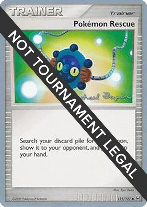 Pokemon Rescue - 2010 Mychael Bryan #115/127 Pokémon card from World Championship Decks