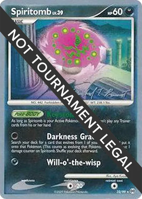 Spiritomb - 2010 Michael Pramawat #32/99 Pokémon card from World Championship Decks