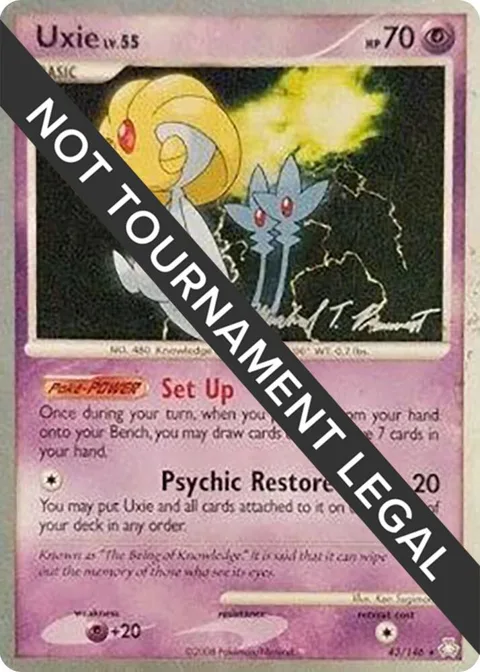 Uxie - 2010 Michael Pramawat #43/146 Pokémon card from World Championship Decks
